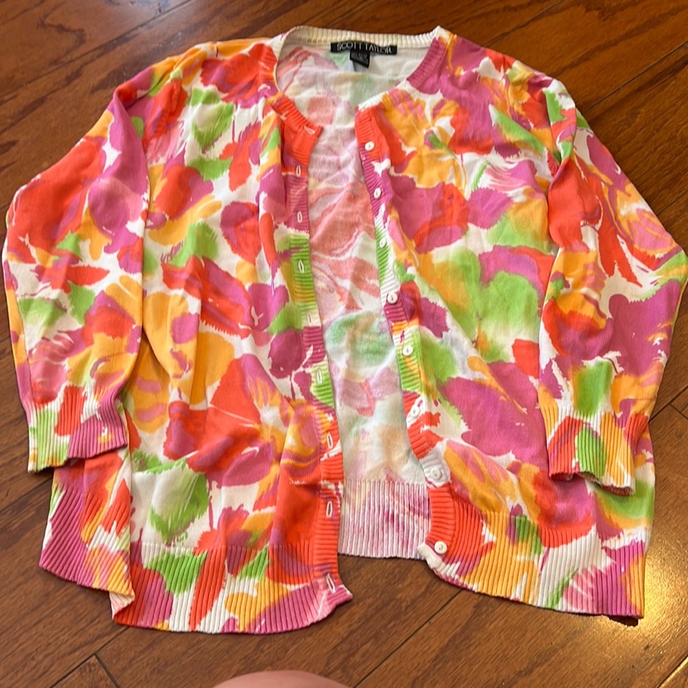 beautiful floral sweater